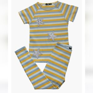 Striped Happy Star Loungewear Set